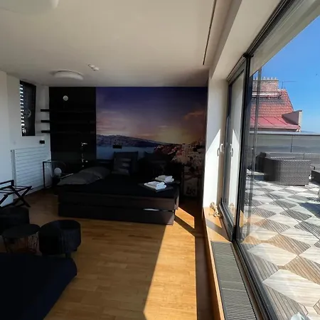 Apartment Se Saunou A Terasou S Vyhledem Na Brno