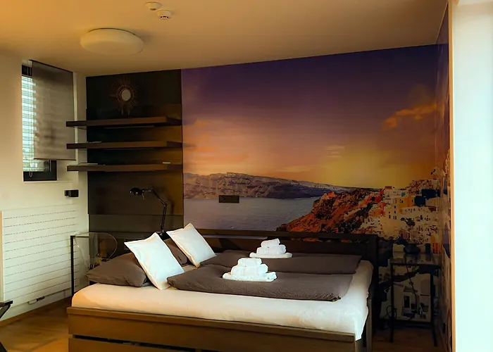 Se Saunou A Terasou S Vyhledem Na Apartment Brünn