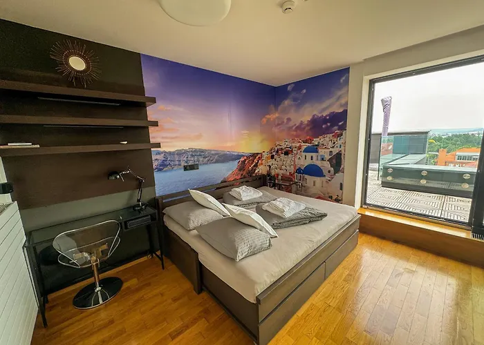 Se Saunou A Terasou S Vyhledem Na Apartment *