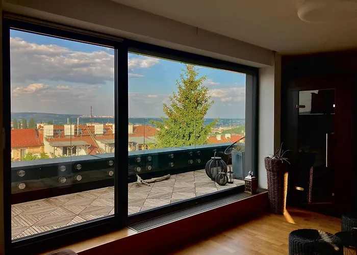 Apartment Se Saunou A Terasou S Vyhledem Na