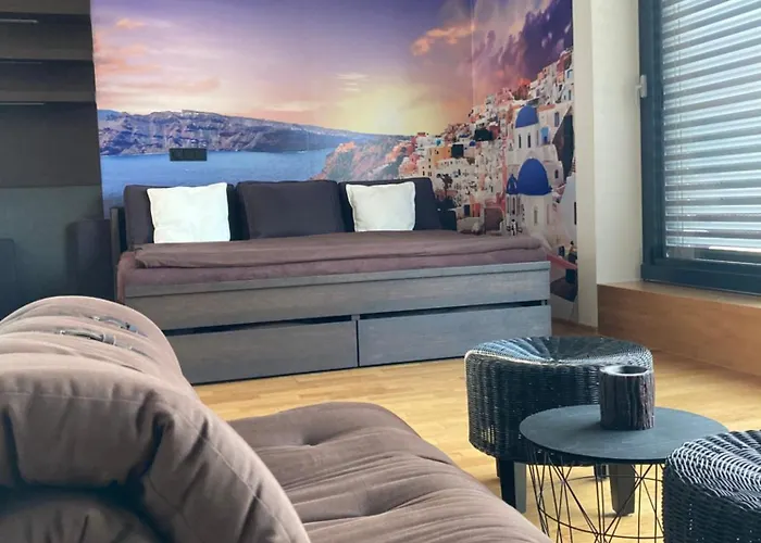Se Saunou A Terasou S Vyhledem Na Apartment